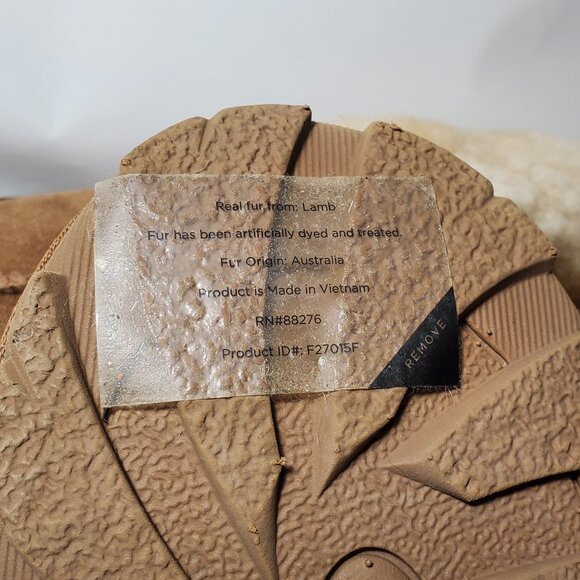 NWOB UGG Size 8 Women’s Coquette Slipper Shoes Chestnut - Picture 8 of 9